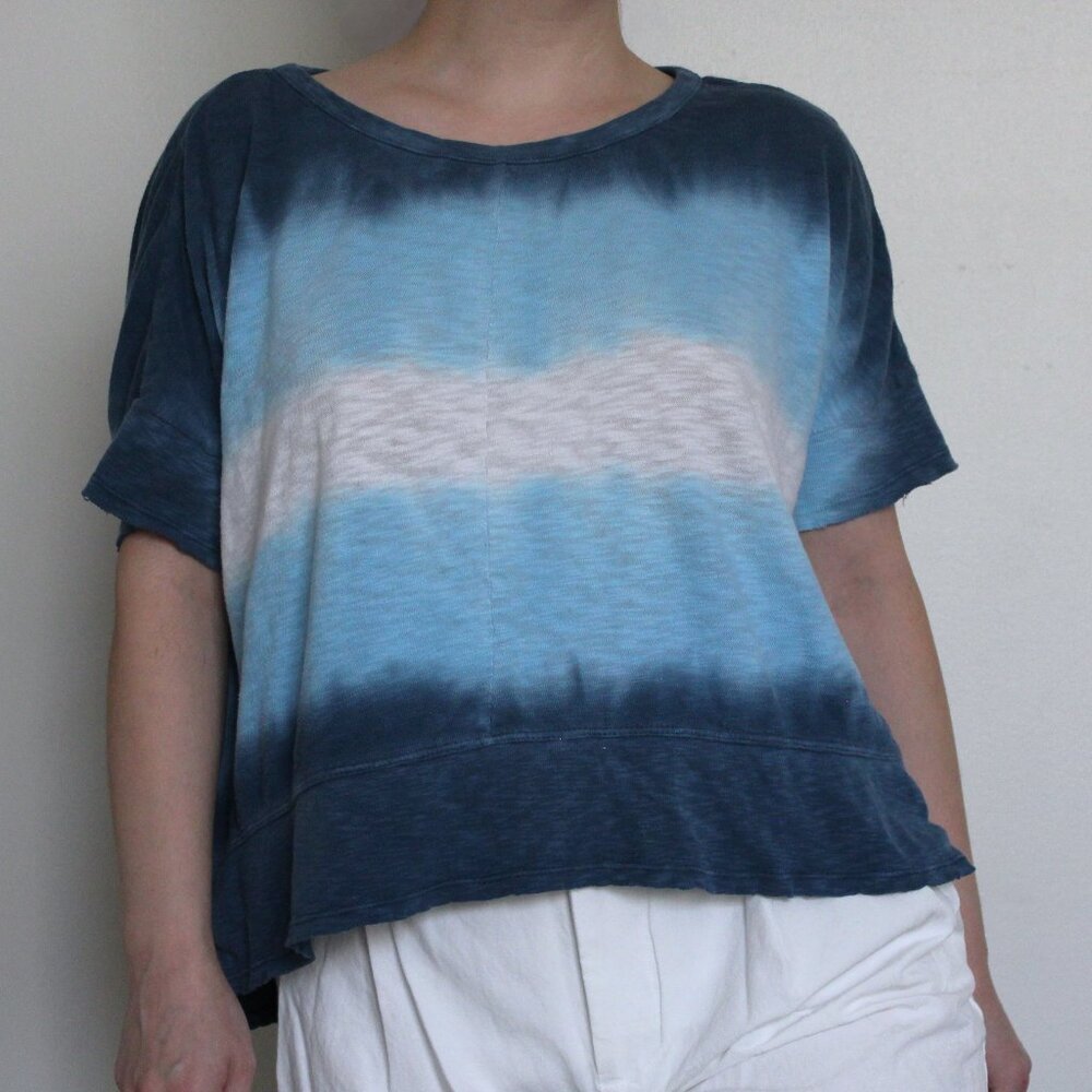 DKNY Jeans, size S | Navy and sky blue gradient top
